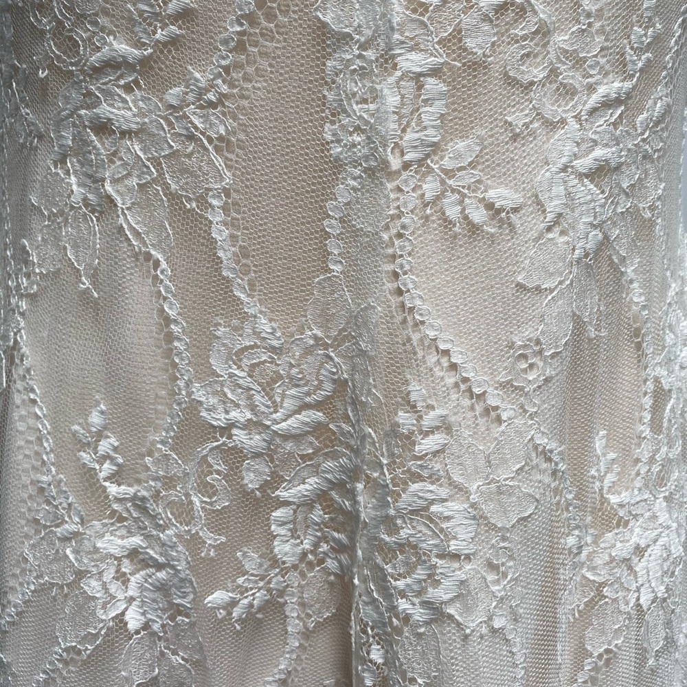 Nina Ricci ivory cream sleeveless lace dress, 34 - Picture 8 of 9